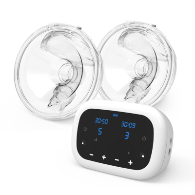 Anly kiss accept OEM creative unique design PP collection cup handfree wearable dual motor electric breast pump double