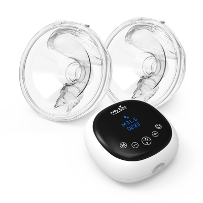 Factory price OEM silicone baby feeding pumps hands free wearable electric breast pump double