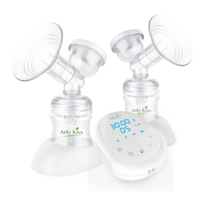 Anly Kiss brand new wholesale feeding supplies best breast feeding dual sides digital double breast milk pump with touch panel